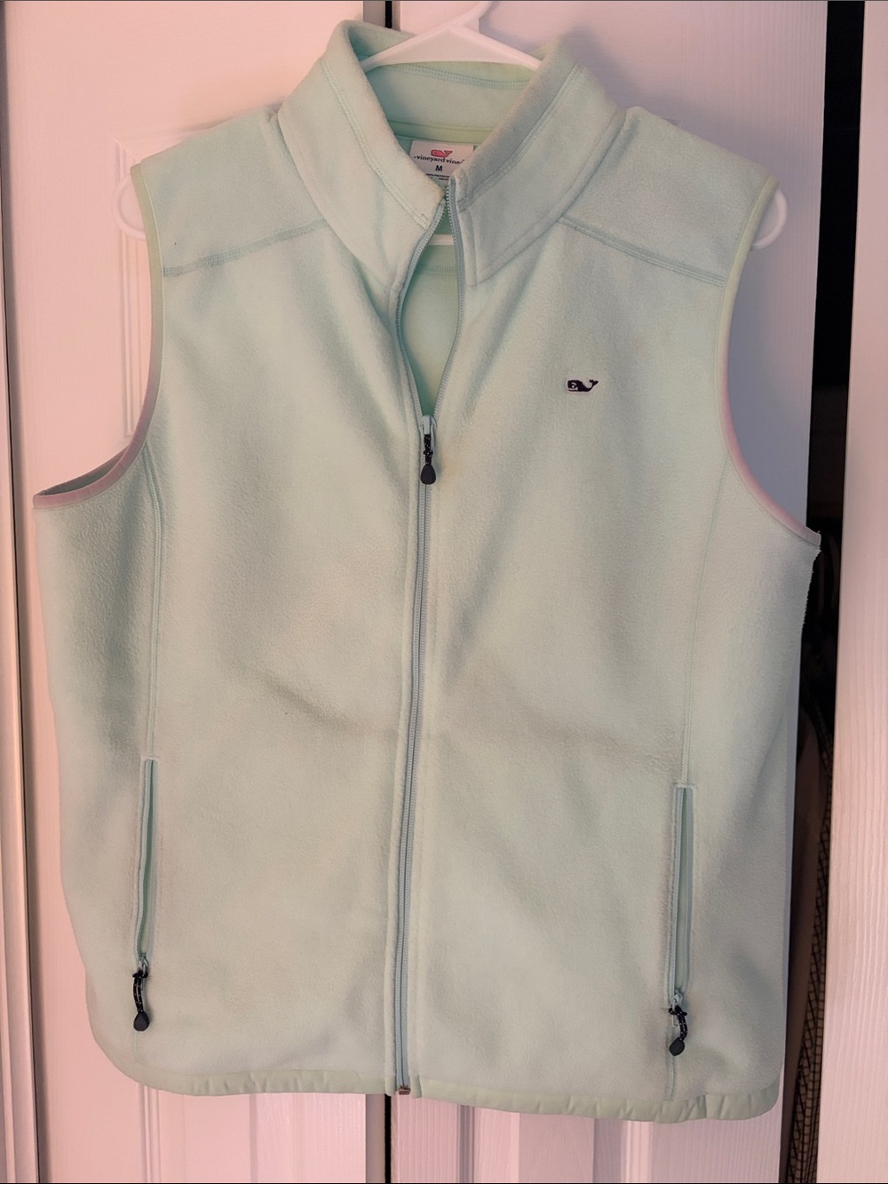 Vineyard Vines Mint Green Fleece Zip Vest